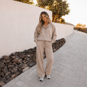 Jet Stream Half-Zip Hoodie and Active Pants Set