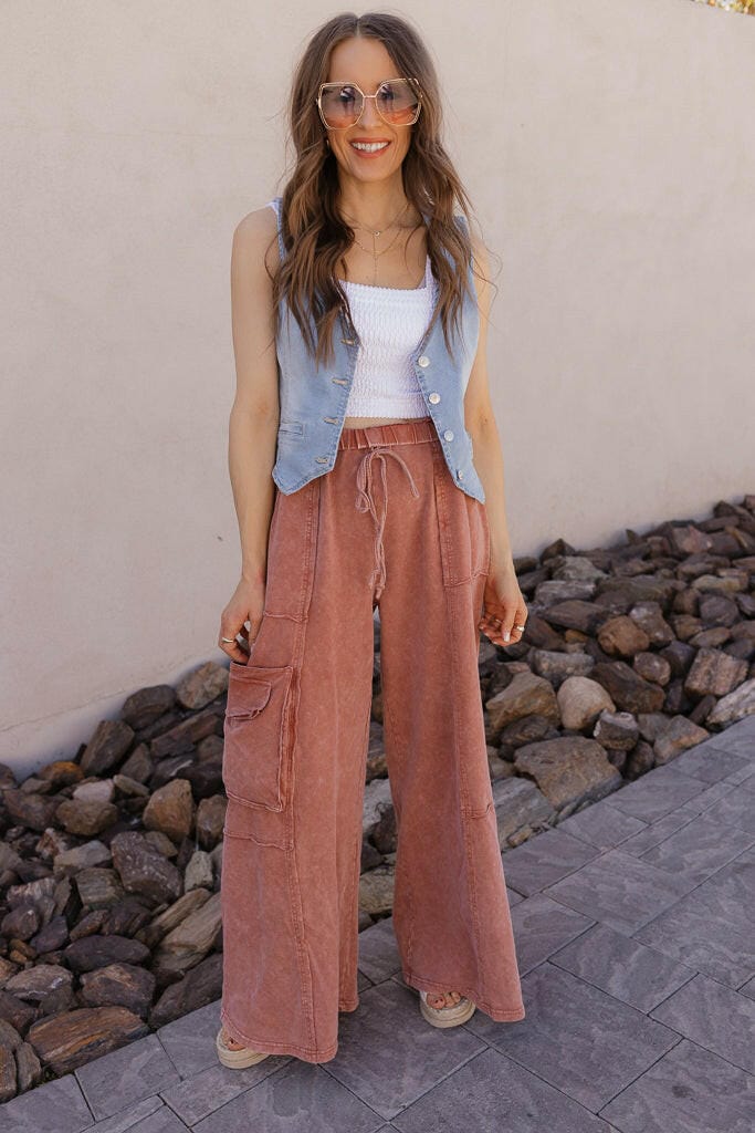 Blue Denim Button-Up Draped V-Neck Vest - Image 15